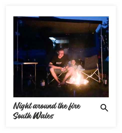 Riley's Campers - Night around the file South Wales